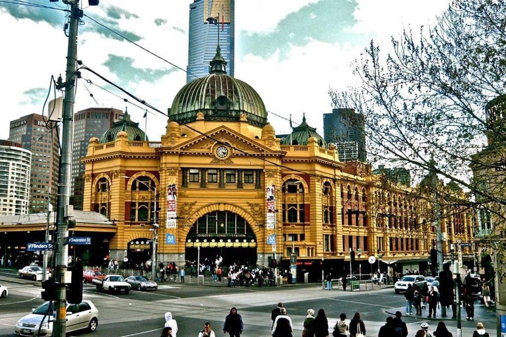 A Chic & Comfy 2Br Apt Near Federation Square Melbourne Esterno foto
